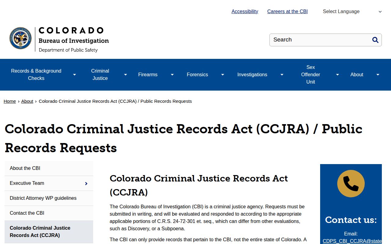 San Miguel County released mugshots Colorado CCJRA public records request context